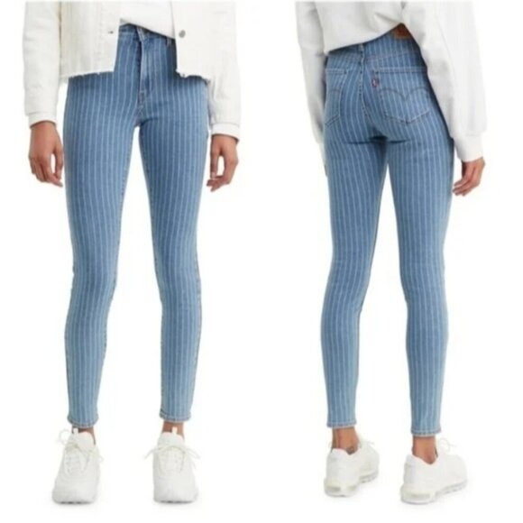 Levi's Denim - LEVI'S 720 High Rise Super Skinny Sapphire Stripe Jeans New NWT Size 28 Stretch